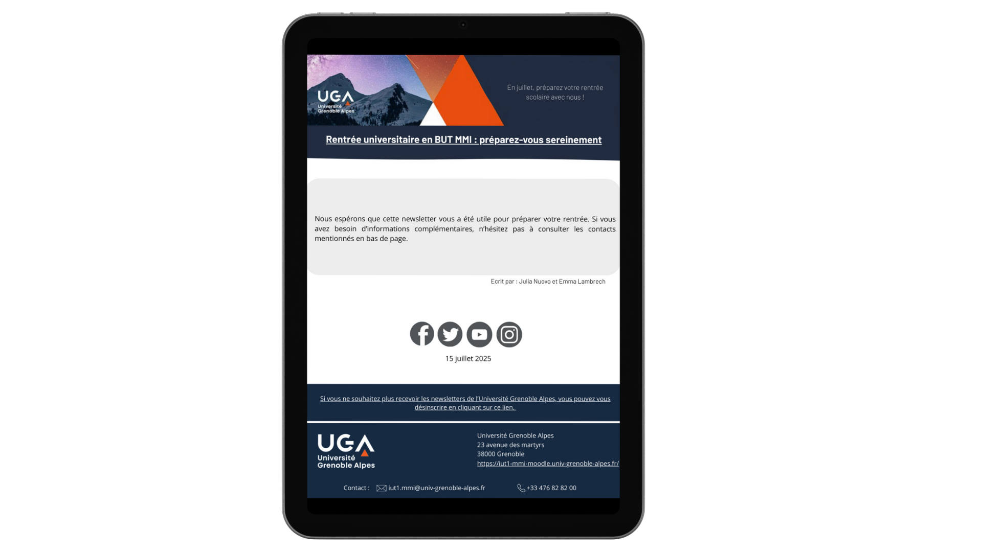 Aperçu final newsletter